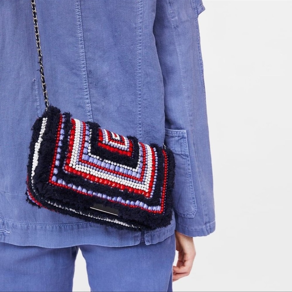 Zara beaded crossbody bag
